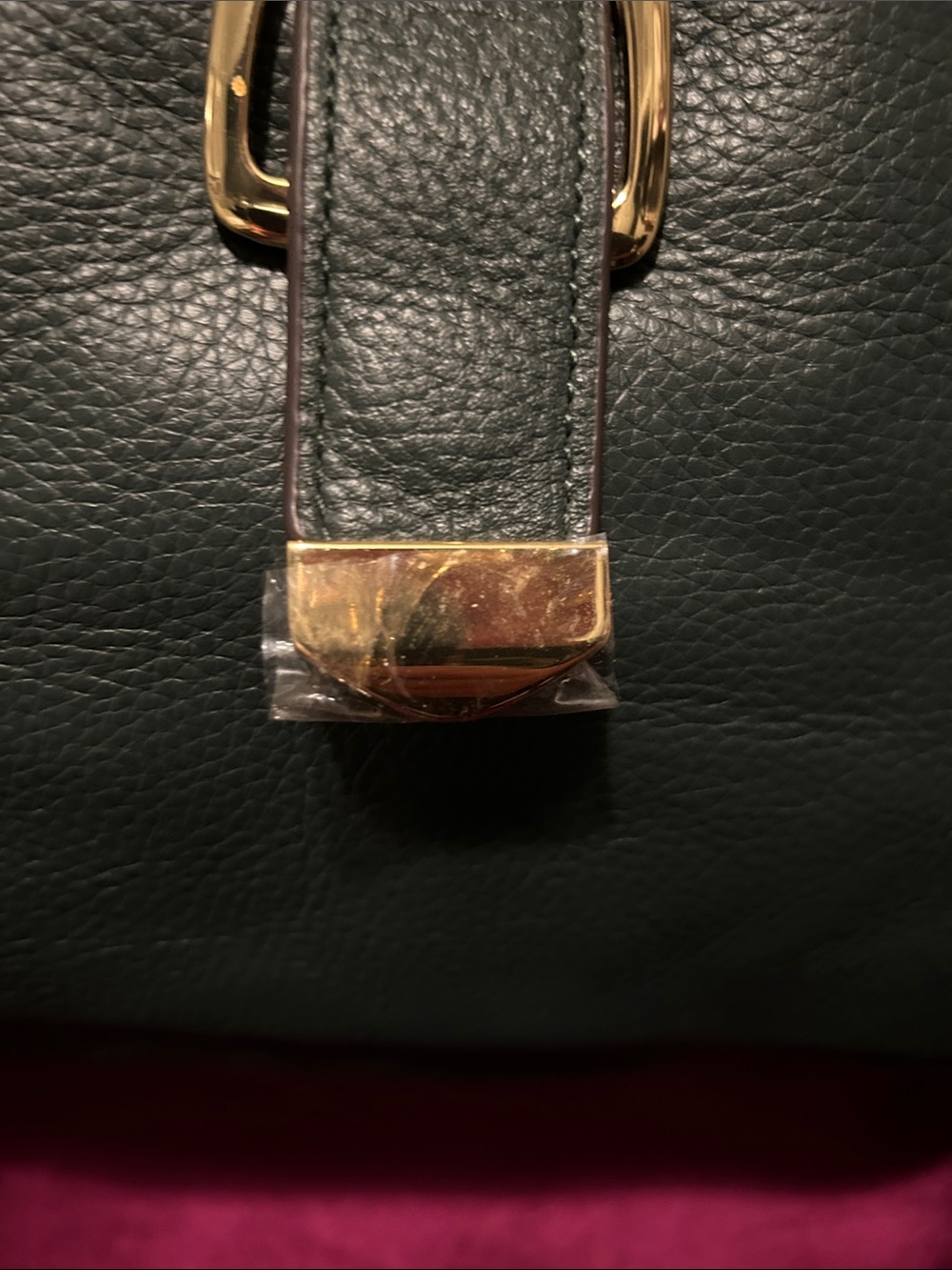 G.I.L.I Fringed Leather Hobo Bag in Dark Green - Picture 3 of 10